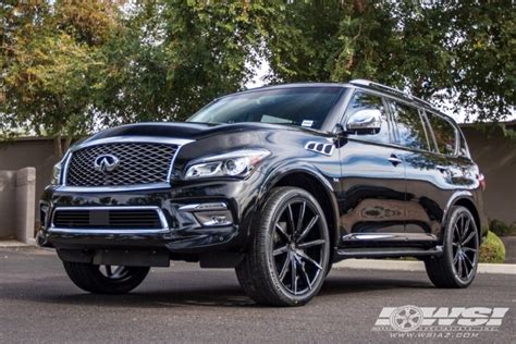 2016 Infiniti Qx80 With 24 Lexani Css 15 Cvr In Black Machined Wheels