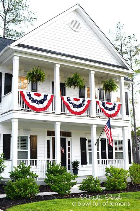 A Summer Patriotic Porch In 2021 Patriotic Porch Patriotic Front