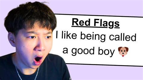 My Viewers Admit Their Biggest Red Flags Youtube