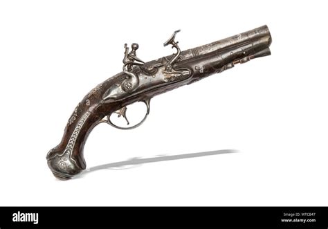 Snaphaunce Pistol Made In Italy In Early 18th Century With 60 Caliber