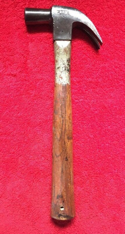 Vintage Plumb Bell Faced Lb Curved Claw Hammer W Plumb Tested