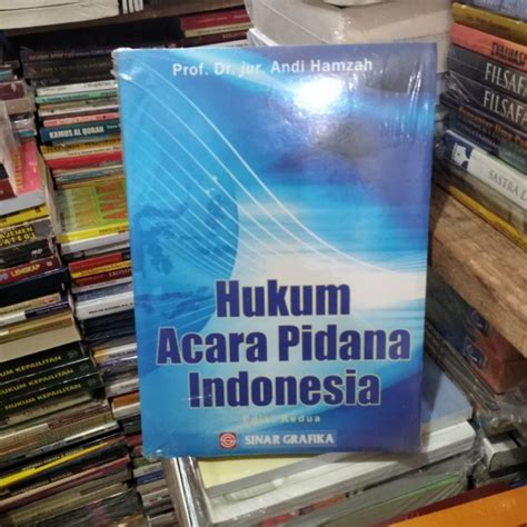 Jual Hukum Acara Pidana Indonesia Edisi Kedua By Andi Hamzah Shopee