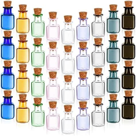 Amazon Tai Dian Mini Glass Color Bottles Rectangle Cute Bottles