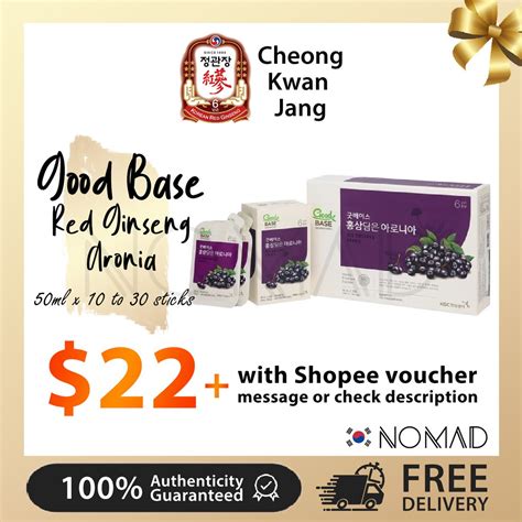 Cheong Kwan Jang Good Base Korean Red Ginseng With Aronia Ml