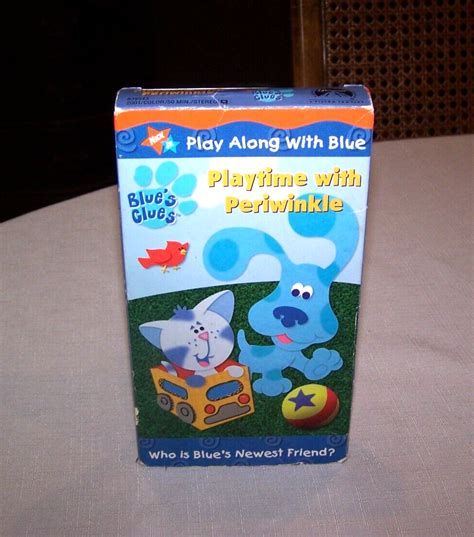 Blues Clues Playtime With Periwinkle Vhs 2001 Nick Jr 97368399433