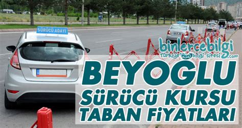 Beyoğlu Sürücü Kursu Fiyatları 2024 Beyoğlu Ehliyet Kurs Ücretleri