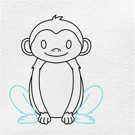 How to Draw a Cartoon Monkey - HelloArtsy