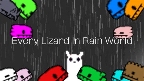 Basic Info on (almost) EVERY Lizard in Rain World #rainworld #slugcat # ...