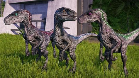 🌍 Jurassic World Evolution Indoraptor Vs Blue And Her Sisters Red And Green Breakout And Fight