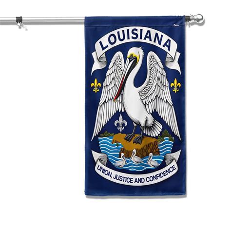 Louisiana State Brown Pelican Union Justice and Confidence Flag ...