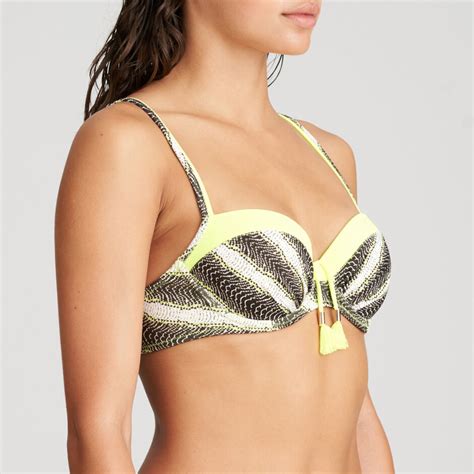 Bikini Top Med Fyld Marie Jo Murcia Balconette BH Yellow Flash