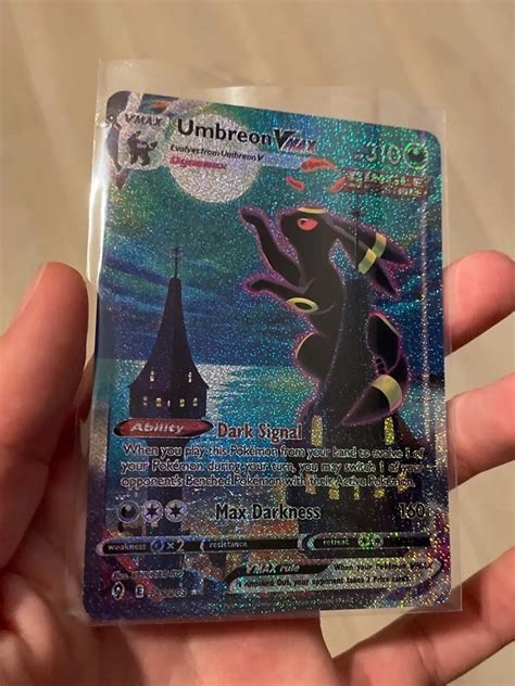 Carta Pokemon Umbreon Vmax Alternative Full Art Evoluzioni Eteree