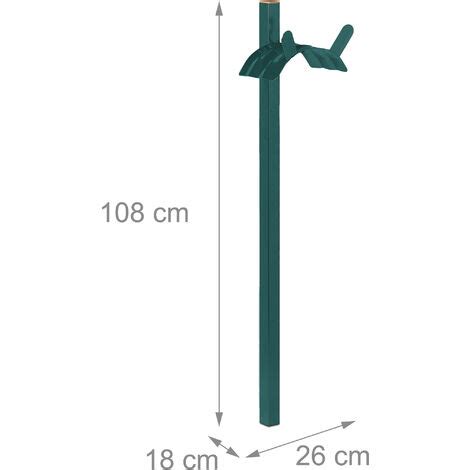 Relaxdays Standing Hose Pipe Holder For M Hosepipe Wall Mounted