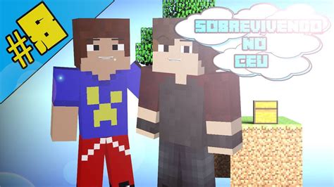 Sobrevivendo No C U Sky Block Jogando Prim O Xd Youtube