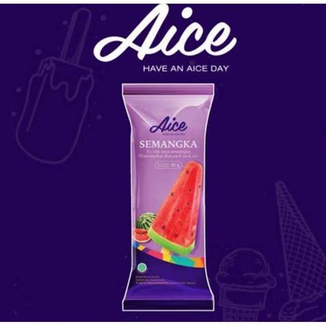 Jual Es Krim Aice Semangka Stick Watermelon 65g Shopee Indonesia