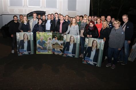 Plakatierung Zur Landtagswahl Astrid Wallmann