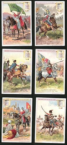 6 Sammelbilder Liebig Serie Nr 693 Grands Capitaines Général de