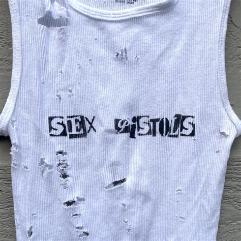 Distressed Sex Pistols Tank Ship Within 24 Depop
