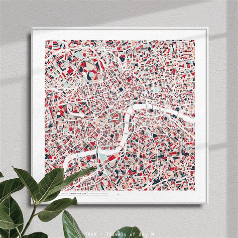 LONDON MAP ART PRINT – Travels of Amy M