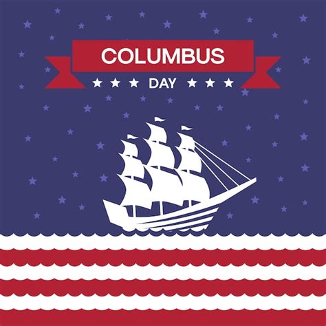 Premium Vector Happy Columbus Day