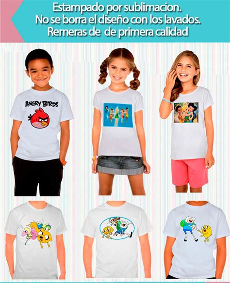 Venta Remeras Sublimadas Para Ni Os En Stock