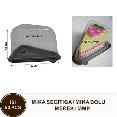 Jual Isi Pcs Mika Segitiga Mika Cake Tray Segitiga Mika Sandwich