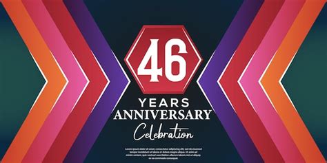 Premium Vector Th Anniversary Celebration Design With Abstract