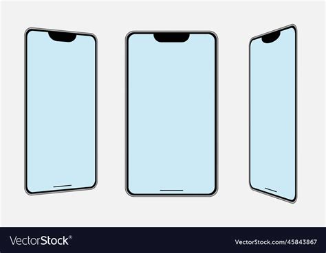 Mobile phone frame smartphone template phone Vector Image