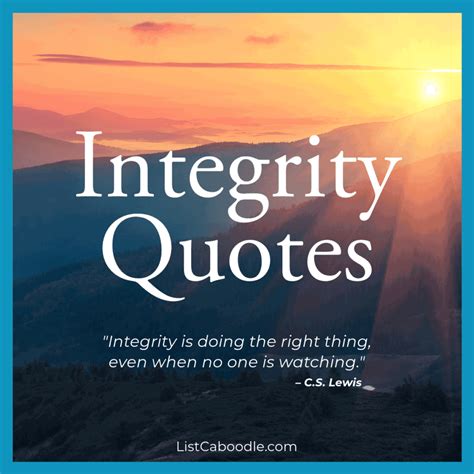 10 Best Integrity Quotes About Doing The Right Thing