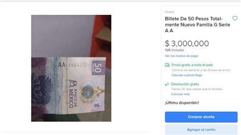 ¿tienes Este Billete De 50 Pesos Podrás Venderlo Hasta En 3 Millones