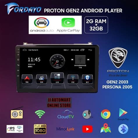 Fordayo Proton Persona Gen Inch Car Android Player With