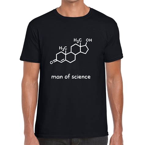 Man Of Science Testosterone T Shirt Chemistry Molecule Tee Etsy