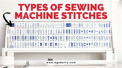 A Guide to Different Types of Sewing Machine Stitches