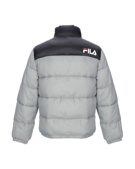 Fila Synthetic Down Jacket In Gray For Men Lyst