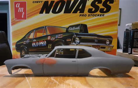 1972 Chevy Nova Ss Old Pro 2t Plastic Model Car Kit 125 Scale