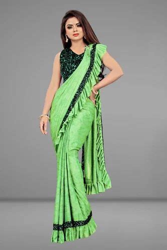 Soft Braso Fabric Ready To Wear Saree, ब्रासो साड़ी - Prathmesh ...