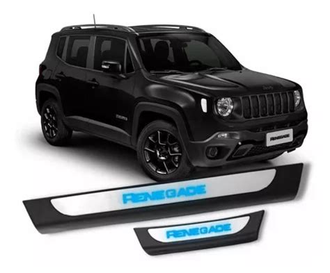 Soleira Led Jeep Renegade Em Diante Inox Parcelamento Sem Juros