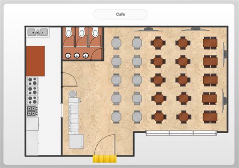 Cafe Floor Plan Design Floorplans Click