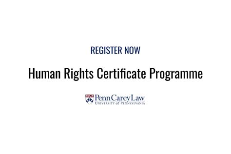 Register Now Global Institute Of Human Rights Certificate Program