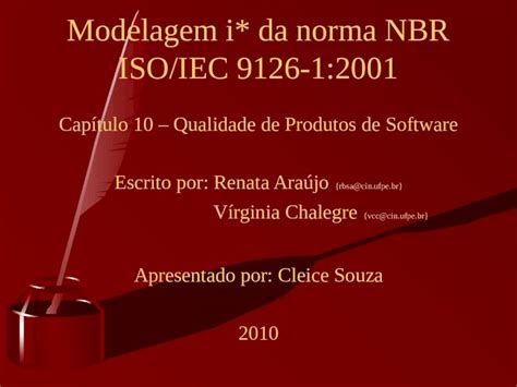 Ppt Modelagem I Da Norma Nbr Iso Iec Dokumen Tips