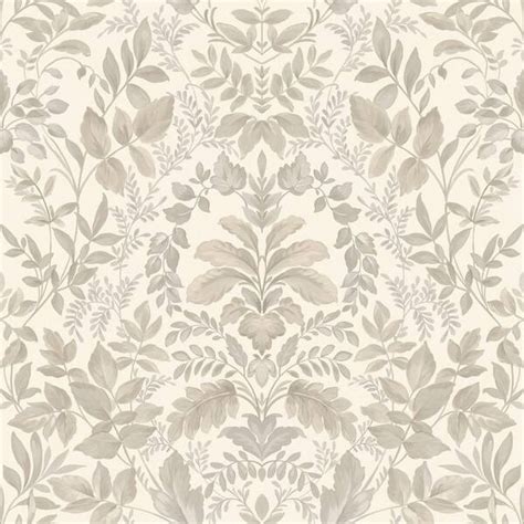 HOLDEN Leaf Damask Beige Non Pasted Wallpaper Covers 56 Sq Ft 13670