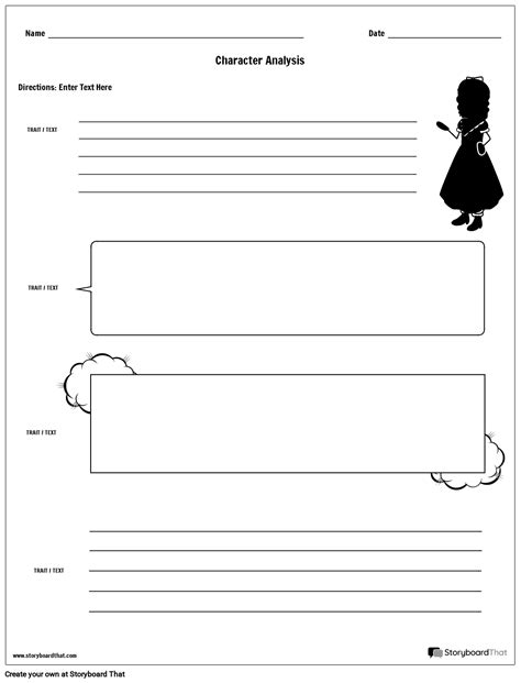 Planilha De Análise De Personagem Storyboard Por Pt Examples