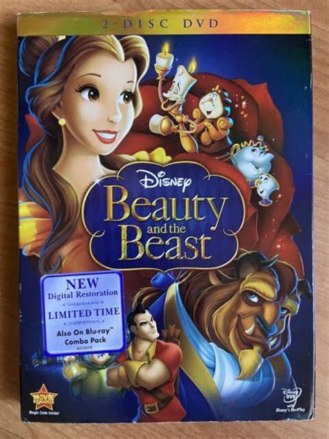 Beauty And The Beast Blu Ray Dvd Disc Set Diamond Edition