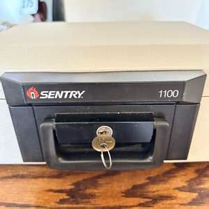 Lot Sentry Fire Proof Lock Box Slocal Estate Auctions