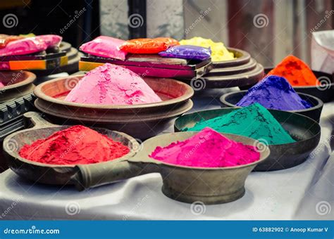 Rangoli Color Shop Holi India Stock Photo - Image of india, powder ...