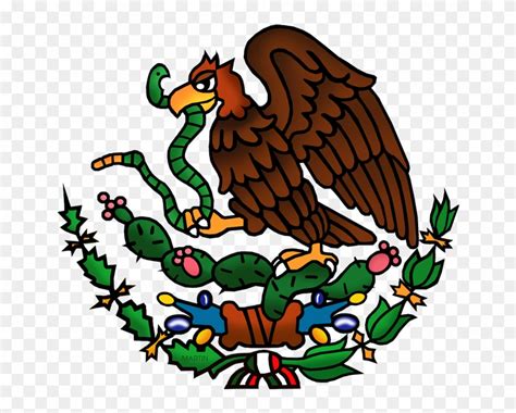 Mexico Clip Art By Phillip Martin Cartoon Mexican Flag Png Download