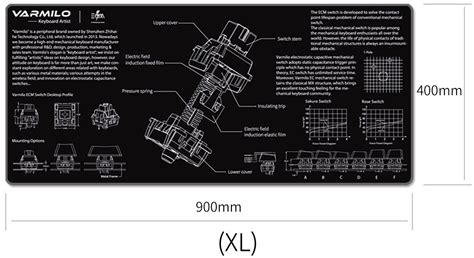 Игровая поверхность Varmilo EC Mechanical Switch Desk Mat XL ZDB005 01