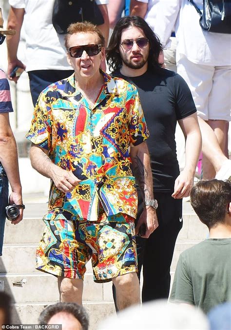 Nicolas Cage Steps Out With Son Kal El On Vacation In Italy