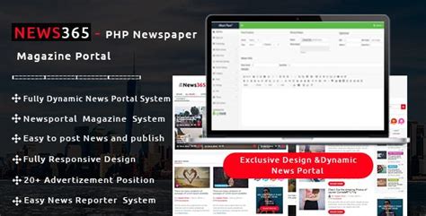 Nice News365 Php Newspaper Magazine And Weblog Php Script With Video