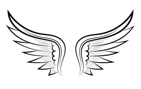 Free Vector | Hand Drawn Wings 2